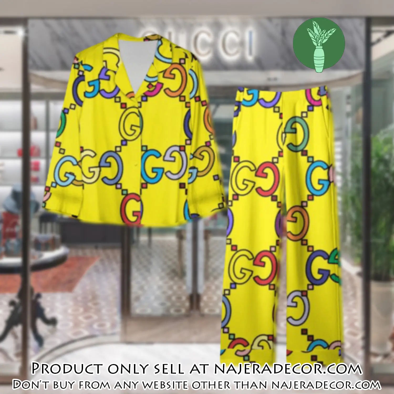 Trending luxury gc satin pajama set pjs1060 njr3810859